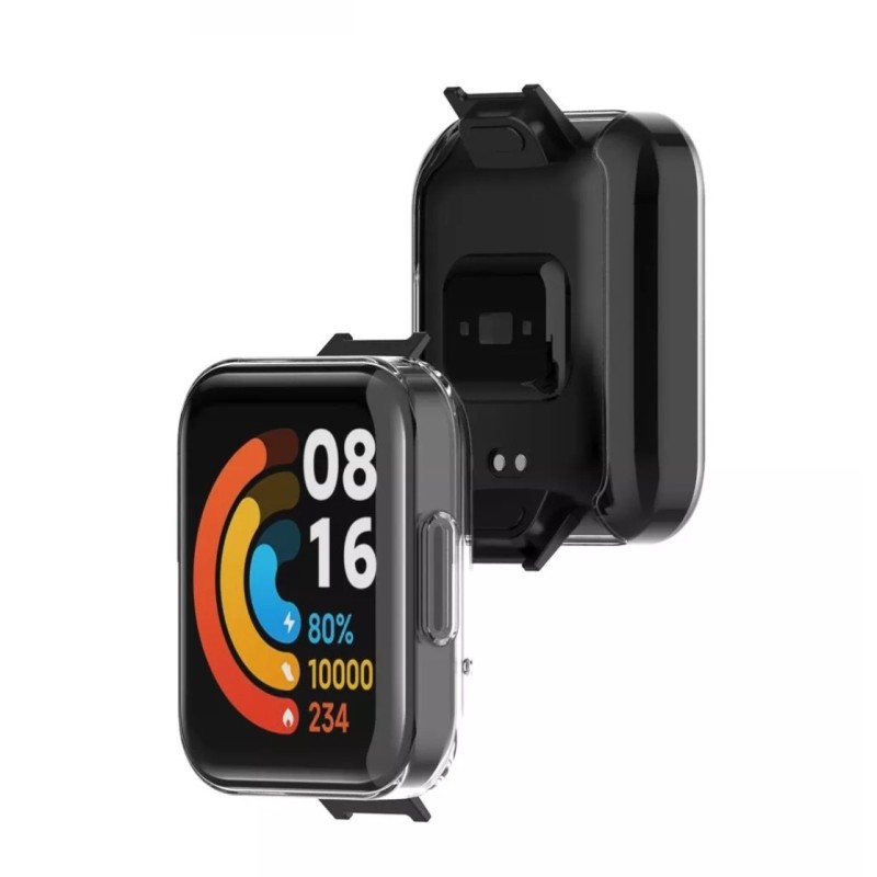 Силіконова накладка (бампер) для годинника Redmi Watch 2 Lite / Повне покриття / Прозора
