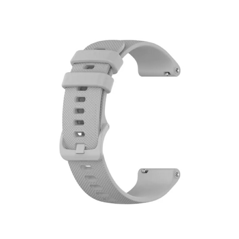 Ремешок силиконовый на умные часы Hero Band 3 B57 / 16 мм. / Серый