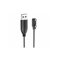 Магнітний фірмовий USB кабель для зарядки смарт-годинників Hoco Y7 / Hoco Y8 / 60 см. / Чорний