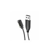 Магнітний фірмовий USB кабель для зарядки смарт-годинників Hoco Y7 / Hoco Y8 / 60 см. / Чорний