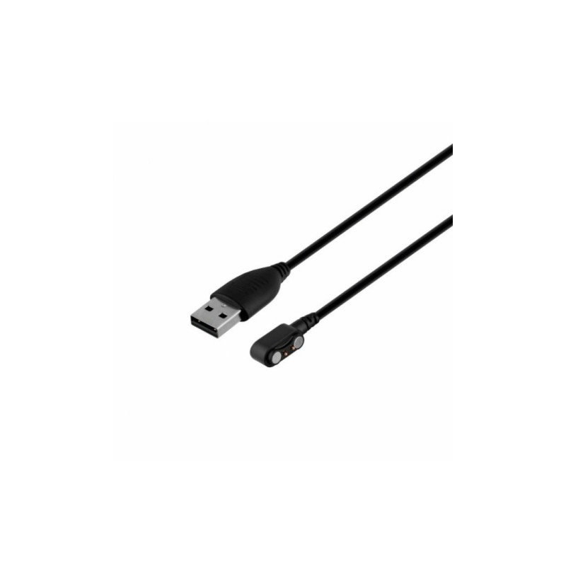 Магнітний фірмовий USB кабель для зарядки смарт-годинників Hoco Y7 / Hoco Y8 / 60 см. / Чорний