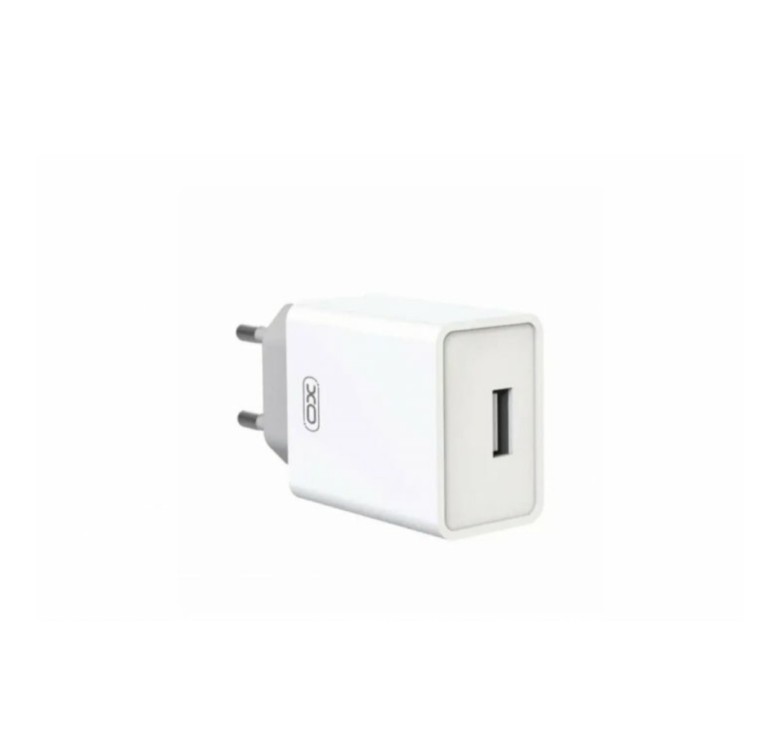 Блок живлення XO-L93 з кабелем Type-C - USB / 5 вольт / 2.4 Ампера / 1 USB / Білий