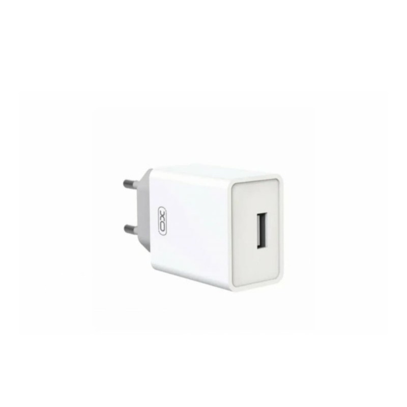 Блок питания XO-L93 с кабелем Micro - USB / 5 вольт / 2.4 Ампера / 1 USB / Белый