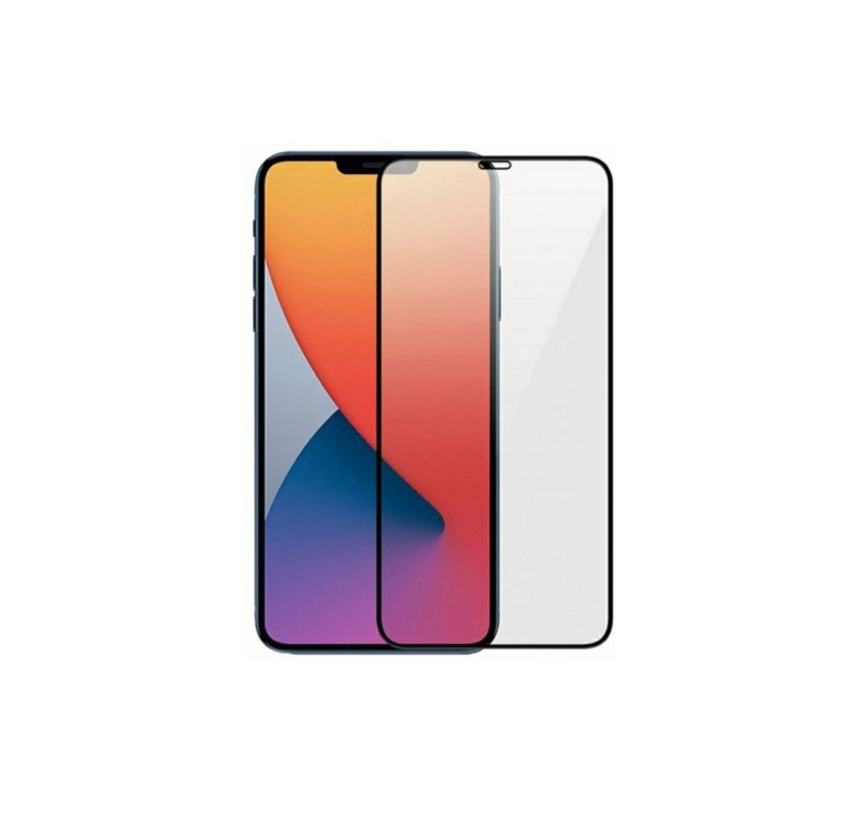Загартоване скло на Iphone 12 Pro / Повне покриття / Чорна рамка