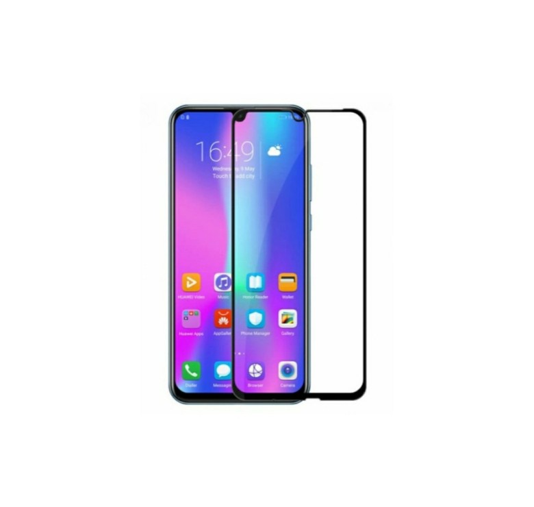 Загартоване захисне скло на Honor 10 Lite / Honor 10i / Чорна рамка