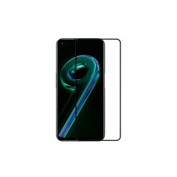Закаленное защитное стекло на смартфон Realme 9 (4G) / Черная рамка