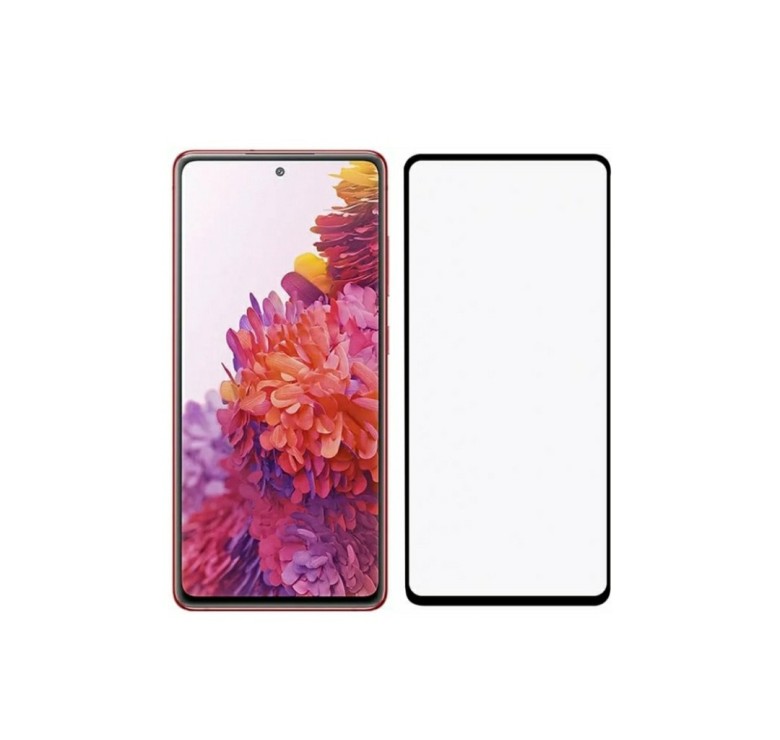 Загартоване захисне скло на Samsung Galaxy S20 FE / Чорна рамка