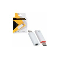 Перехідник AUX з Type-c на аудіо 3.5 mm. / Білий