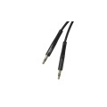 AUX перехідник XO-NB-R175A (кабель) для передачі аудіо / Mini-jack 3.5 mm. / 2 Pin / Силіконовий / 1 метр / Чорний