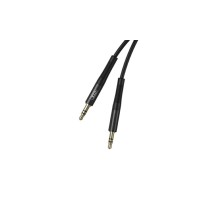 AUX перехідник XO-NB-R175A (кабель) для передачі аудіо / Mini-jack 3.5 mm. / 2 Pin / Силіконовий / 1 метр / Чорний