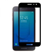 Загартоване захисне скло на Samsung J260 / Чорна рамка