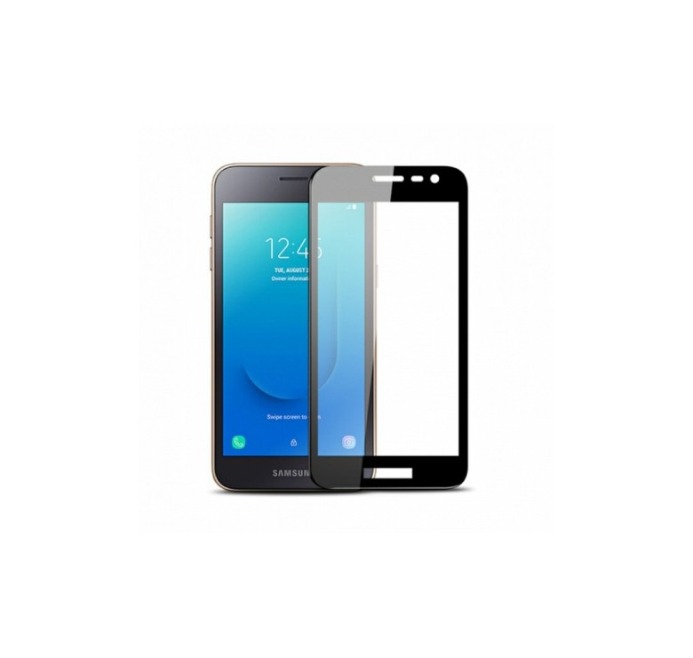 Загартоване захисне скло на Samsung J2 Core (2018) / Чорна рамка