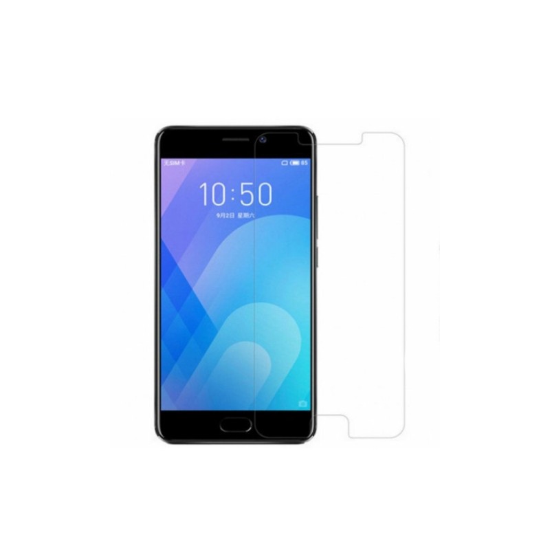Загартоване захисне скло на Meizu M6 / Без рамки / Прозоре