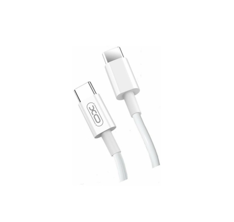 Кабель XO-NB124 / Type C на Type C / для смартфонів / PD 40 ват / 1 метр / Білий