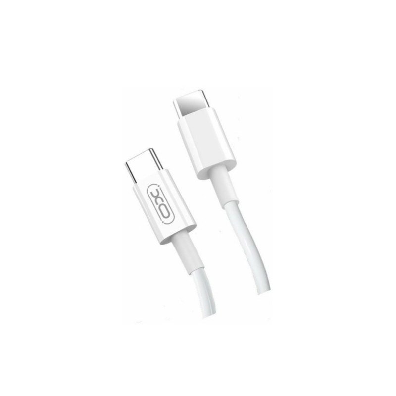 Кабель XO-NB124 / Type C на Type C / для смартфонів / PD 40 ват / 1 метр / Білий