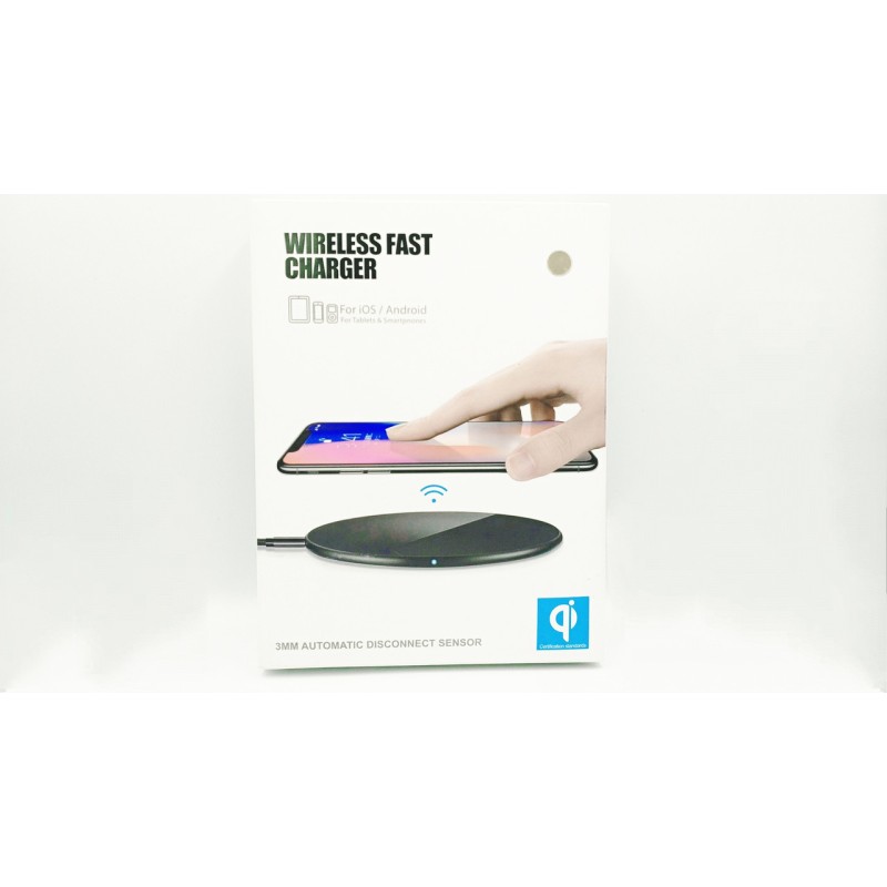 Беспроводное зарядное устройство LFX-01 / Быстрая зарядка 5-9 вольт / 10 Ватт / 1.67-2 Ампера / Золотой