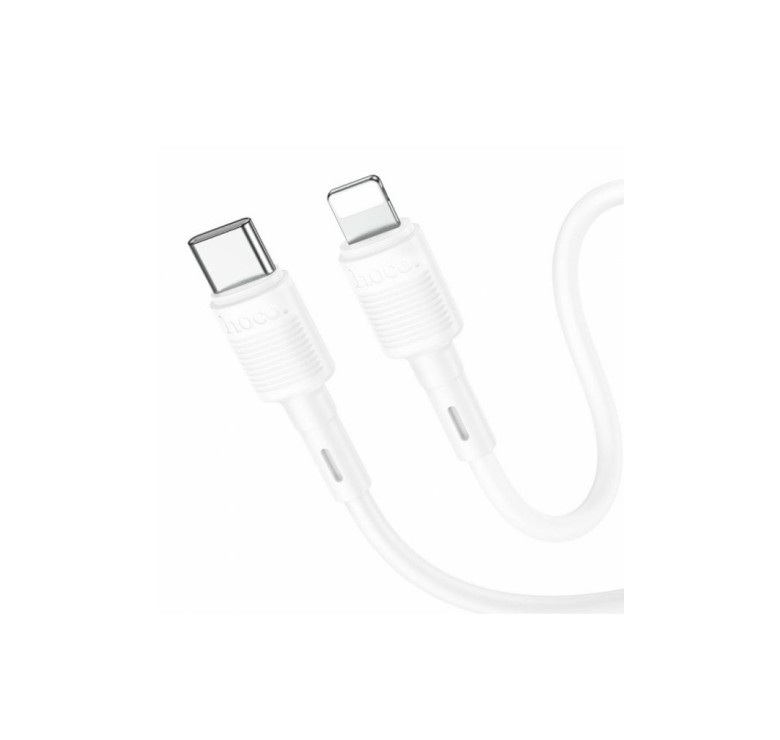 Кабель Hoco. X83 / Type-C - Lightning / для смартфонів / PD20W / 1 метр / Білий
