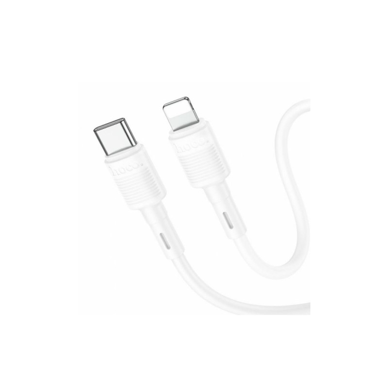 Кабель Hoco. X83 / Type-C - Lightning / для смартфонів / PD20W / 1 метр / Білий