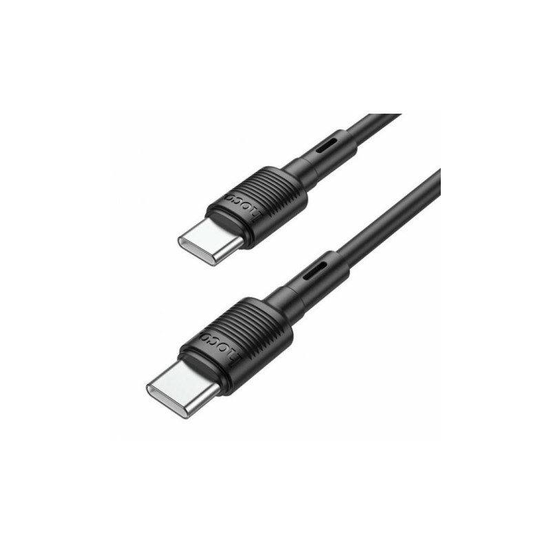 Кабель Hoco. X83 / Type-C на Type-C / для смартфонів / До 60 ват / 1 метр / Чорний