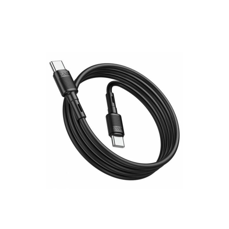 Кабель Hoco. X83 / Type-C на Type-C / для смартфонів / До 60 ват / 1 метр / Чорний