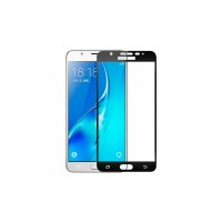Загартоване захисне скло на Samsung J7 Prime / Чорна рамка