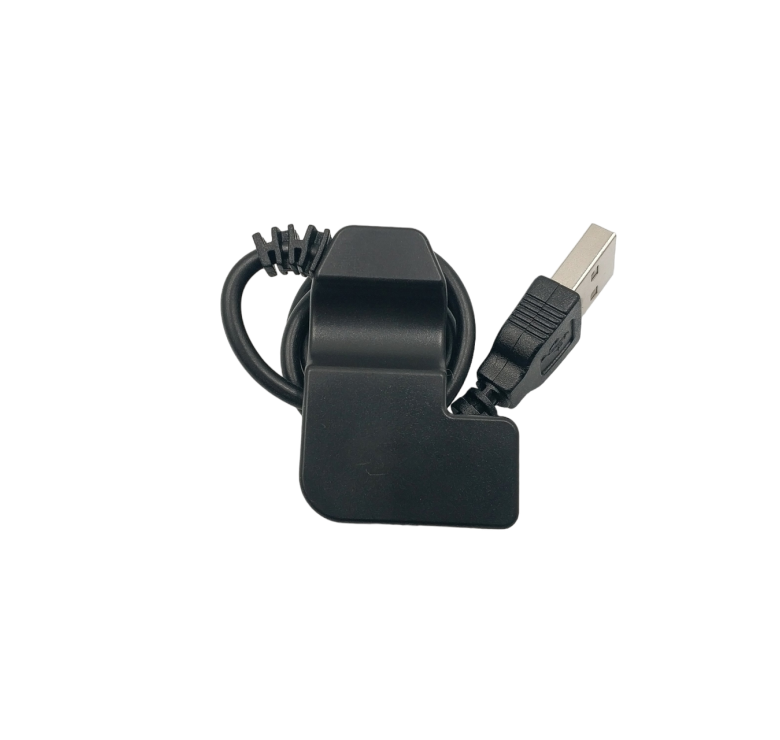 Універсальний USB кабель для зарядки смарт-годинників / 2 Pin, 4 mm / 30 см. / Чорний