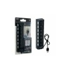 USB хаб Hi-Speed / USB 2.0 / 7 портів USB / З перемикачами / 40 см. / Чорний