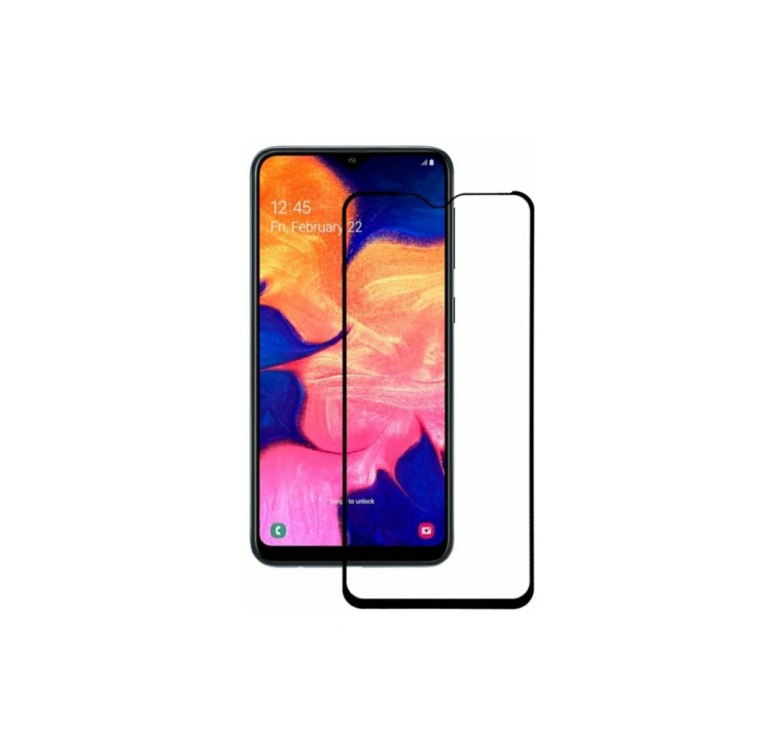 Загартоване захисне скло на Samsung Galaxy A10s (SM-A107) / Чорна рамка