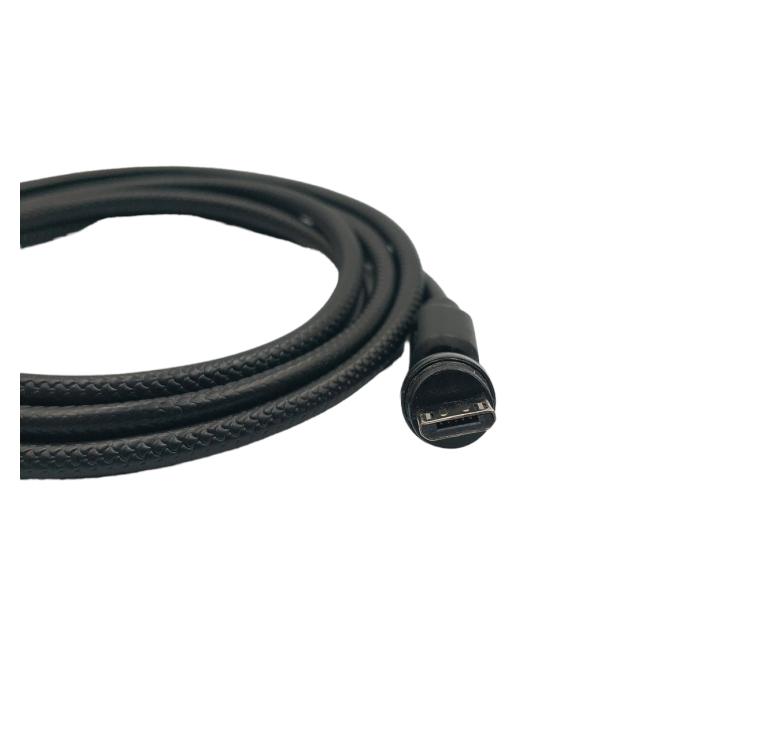 Магнітний кабель USLION 2 в 1 / Micro - USB / 540 градусів / Круглий / 100 см. / Чорний