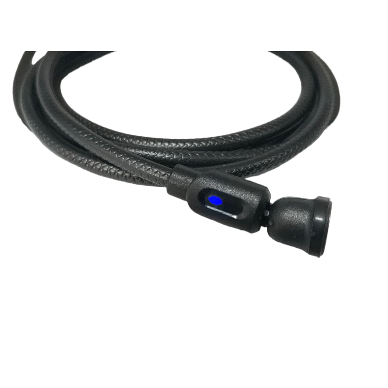 Магнітний кабель USLION 2 в 1 / Lightning (Iphone) - USB / 540 градусів / Круглий / 100 см. / Чорний