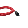 Магнітний кабель USLION 2 в 1 / Micro - USB / 540 градусів / Круглий / 100 см. / Червоний