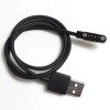 Магнітний USB кабель для дитячого смарт-годинника Q100 Q100S / 50 см. / 4 конектора / Чорний