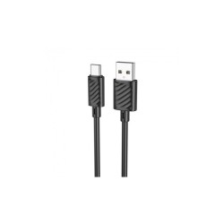 Кабель Hoco X88 / Lightning - USB для Iphone / Швидка зарядка до 2.4 ампера / 1 метр / Чорний
