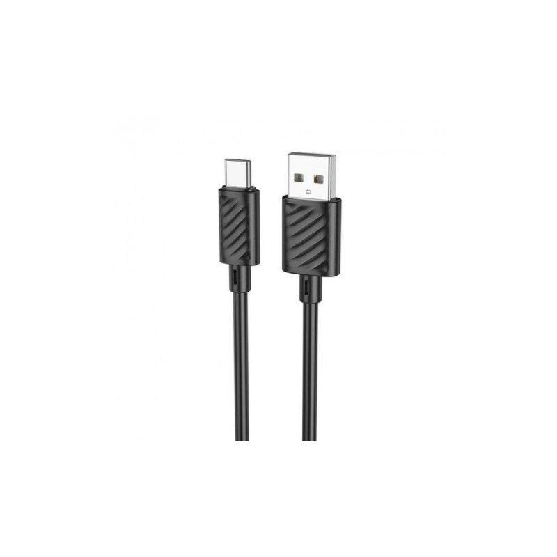Кабель Hoco X88 / Lightning - USB для Iphone / Быстрая зарядка до 2.4 ампера / 1 метр / Черный