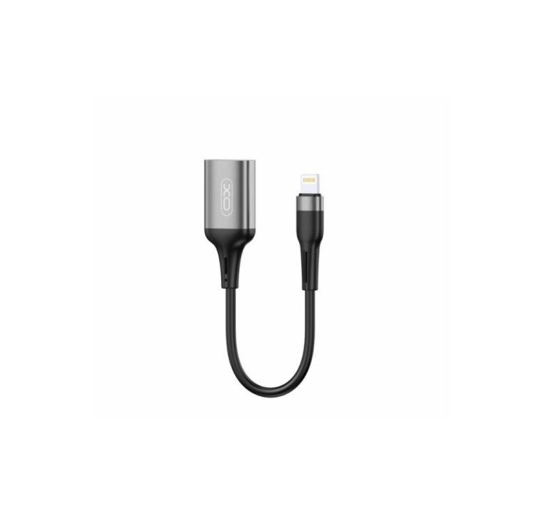 Кабель OTG для Iphone / USB - Lightning / XO-NB201 / USB 2.0 / Чорний