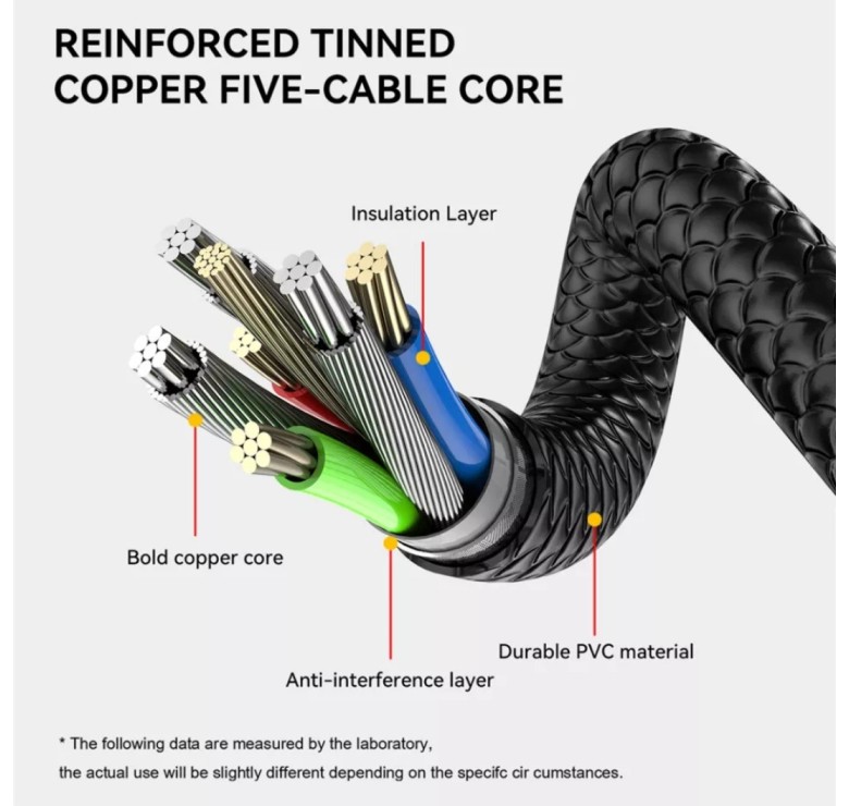 Магнітний кабель USLION 2 в 1 / Type-C - USB / 540 градусів / Круглий / 200 см. / Чорний