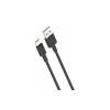 Кабель XO-NBP156 / Type-C - USB / 2.4 ампер / 1 метр / Чорний