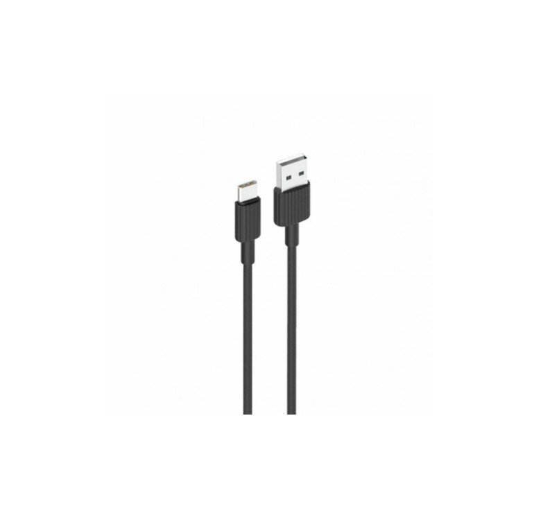 Кабель XO-NBP156 / Type-C - USB / 2.4 ампер / 1 метр / Чорний