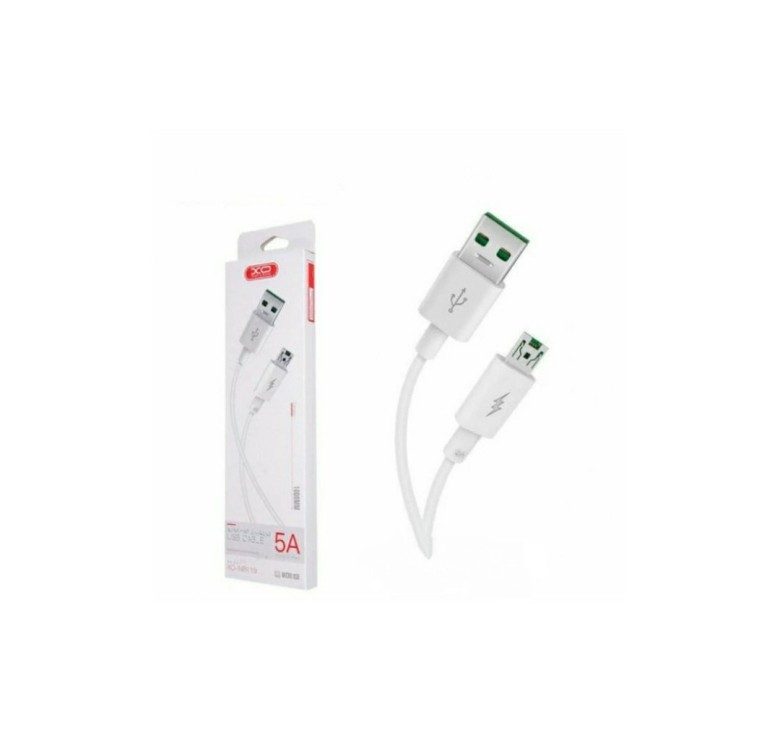 Кабель XO-NB119 / Micro - USB / 5 ампер / 1 метр / Білий