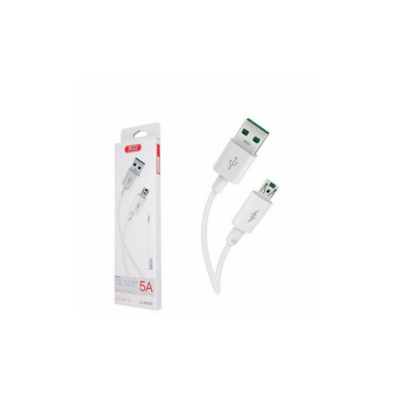 Кабель XO-NB119 / Micro - USB / 5 ампер / 1 метр / Белый
