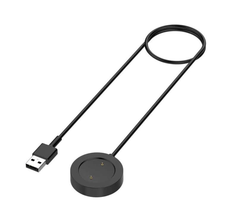 Магнітний USB кабель для зарядки смарт-годинників Haylou-RS3 LS04 / 100 см. / Чорний