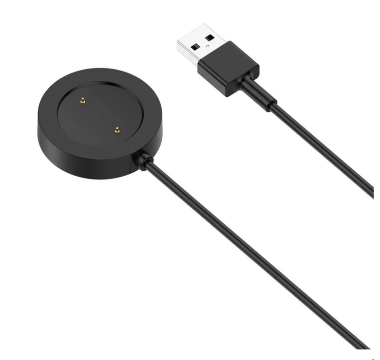 Магнітний USB кабель для зарядки смарт-годинників Haylou-RS3 LS04 / 100 см. / Чорний