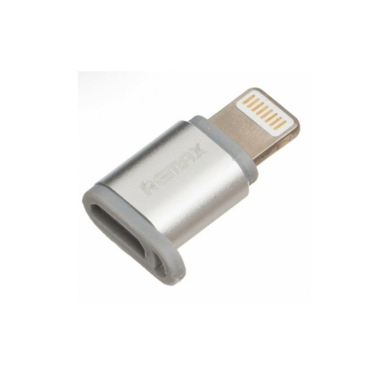Перехідник REMAX RA-USB2 з Lightning на Micro для смартфонів та інших пристроїв / Сірий