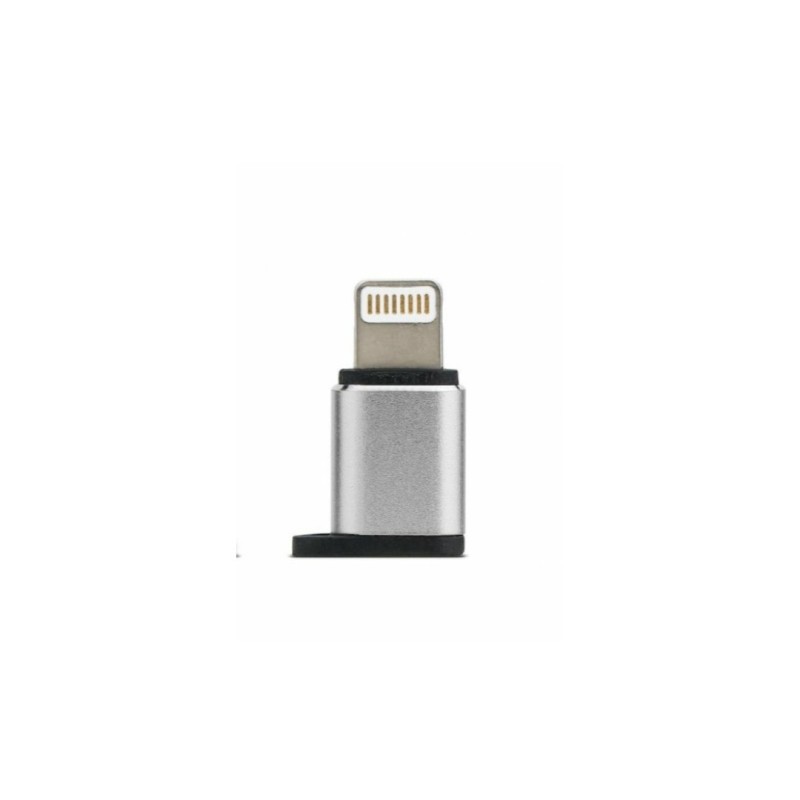 Переходник REMAX RA-USB2 с Lightning на Micro для смартфонов и других устройств / Серый