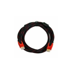 Кабель HDMI - HDMI / V1.4 / 3 метра / Нейлоновий / Чорний