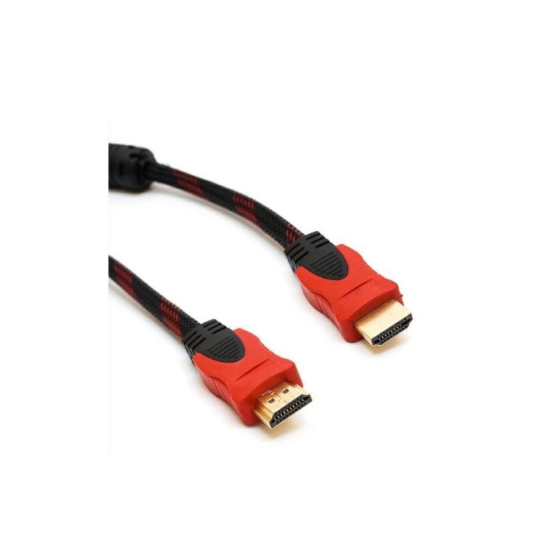 Кабель HDMI - HDMI / V1.4 / 3 метра / Нейлоновый / Черный