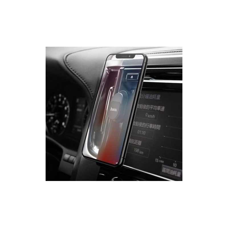 Держатель смартфона универсальный магнитный для дома и автомобиля / Hoco PH19 / Черный