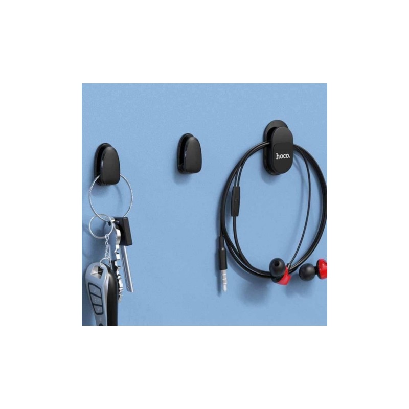 Держатель смартфона универсальный магнитный для дома и автомобиля / Hoco PH19 / Черный