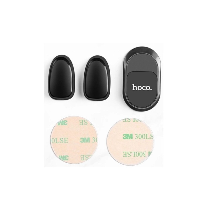 Держатель смартфона универсальный магнитный для дома и автомобиля / Hoco PH19 / Черный