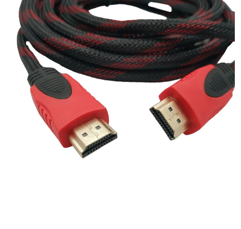 Кабель HDMI - HDMI / V1.4 / 5 метрів / Нейлоновий / Чорний